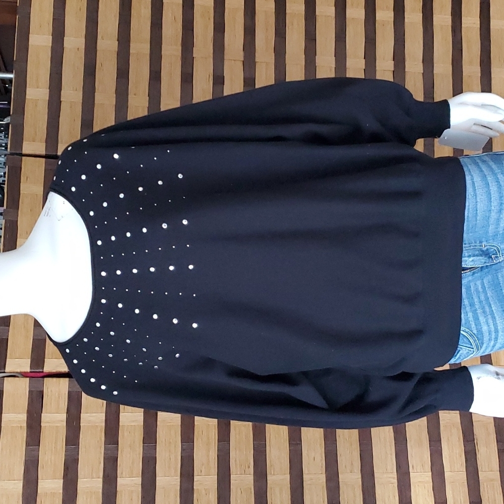 NWT!  Cathy Daniels Silver Stud top